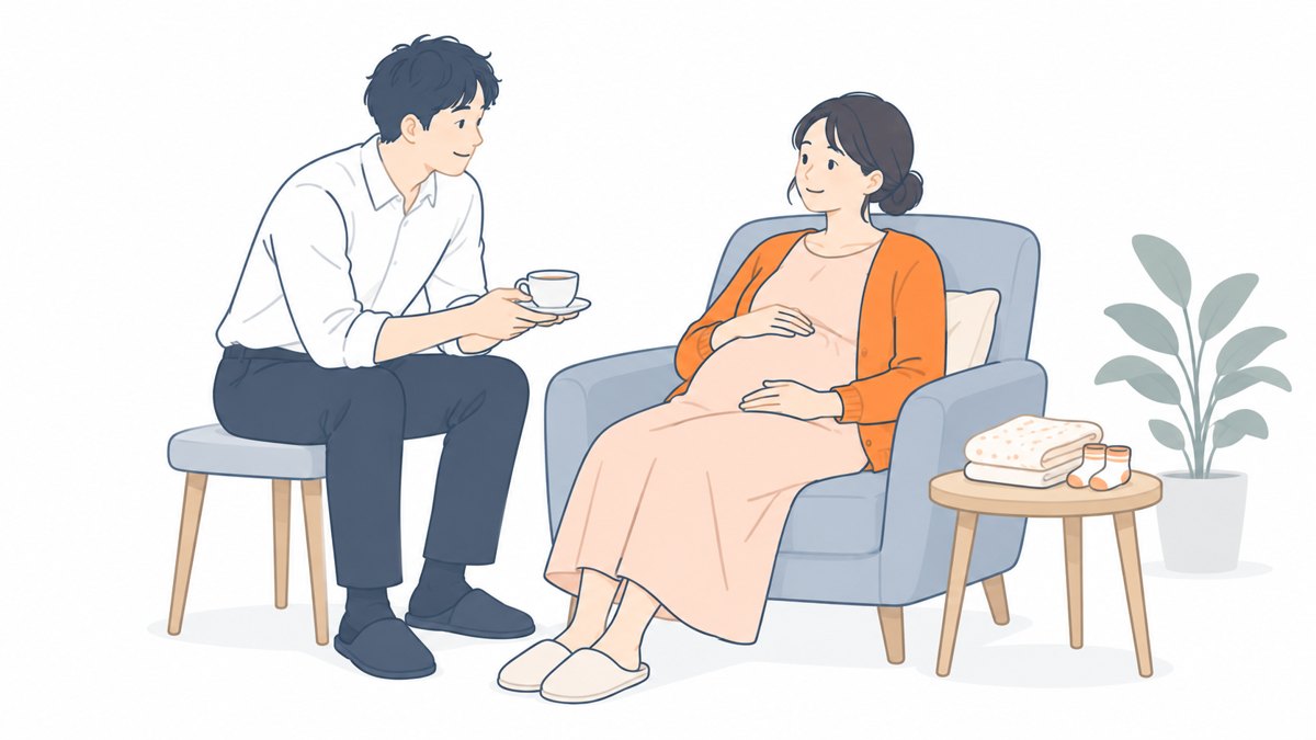 産前産後休業制度 のイラスト
